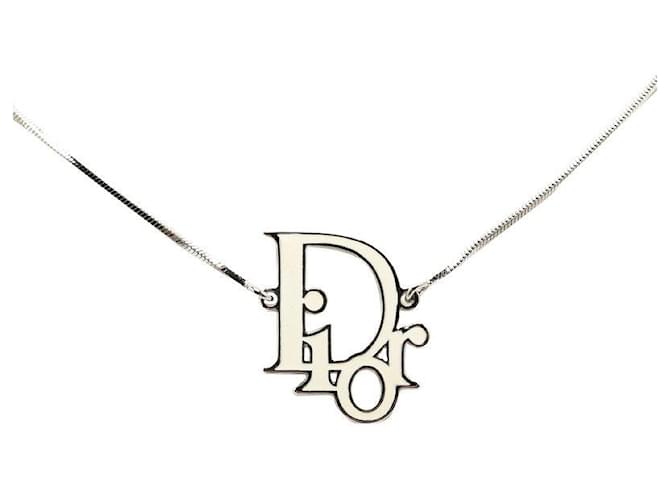 Collana con logo Dior Oblique Collana in metallo in condizioni eccellenti  ref.1381546