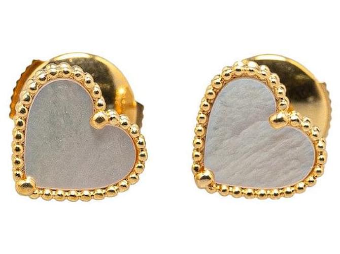Van Cleef & Arpels 18K  Sweet Alhambra Hearts Earrings  Metal Earrings in Good condition  ref.1381556