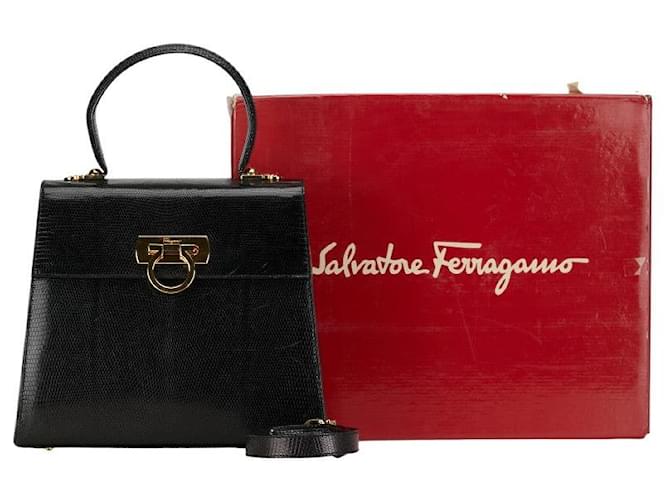 Salvatore Ferragamo Gancini Borsa in pelle Borsa in pelle E-21 5282 in buone condizioni  ref.1381566