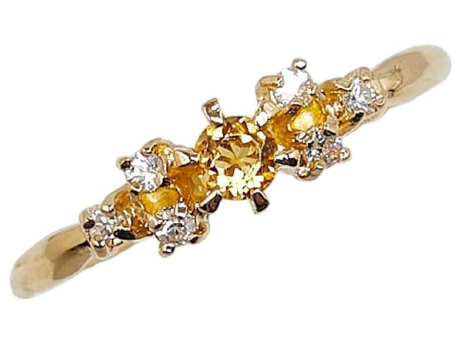 & Other Stories [LuxUness] 18K Citrine Ring  Metal Ring in Excellent condition  ref.1381571