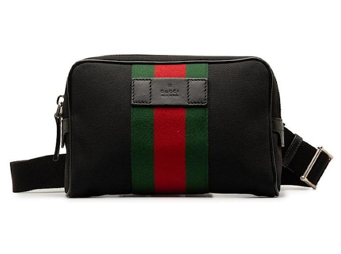 Gucci Techno Web Belt Bag Bolsa de cinto de lona 630919 em excelente estado  ref.1381576