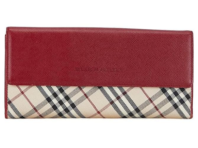 Burberry Nova Check Long Wallet  Leather Long Wallet in Good condition  ref.1381610