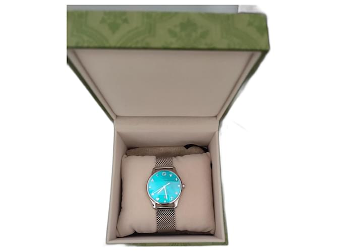 Gucci Fine watches Turquoise Steel  ref.1381661