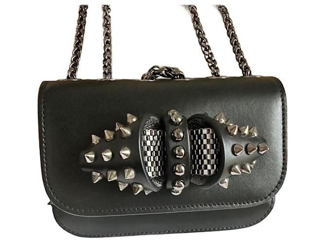 Christian Louboutin Mini shoulder bag Black Leather  ref.1381668