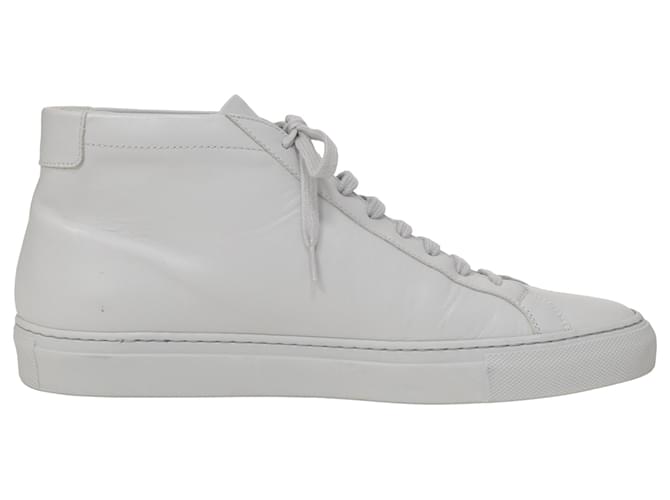 Autre Marque Progetti Comuni Sneaker Achilles Mid Top in Pelle Grigia Grigio  ref.1381850