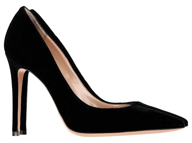 Gianvito Rossi Pumps aus schwarzem Wildleder Schweden  ref.1381869