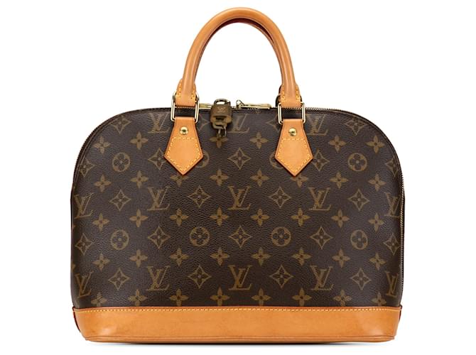 Louis Vuitton Brown Monogram Alma PM Castaño Lienzo  ref.1382003