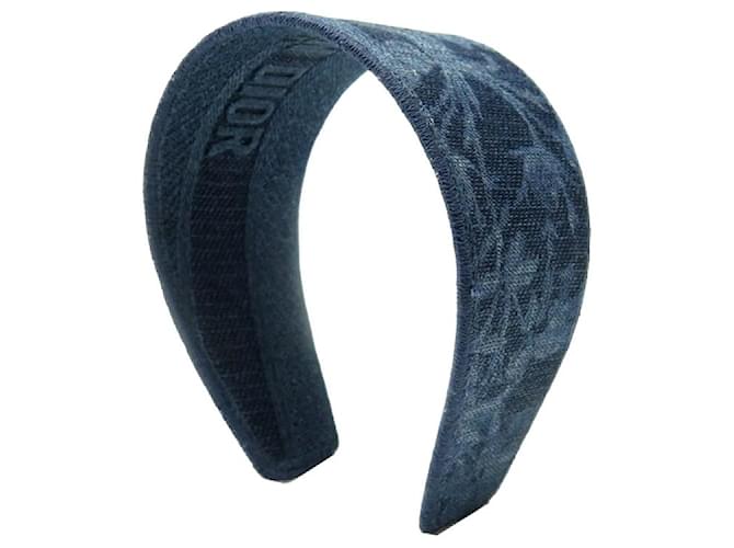 NEUF SERRE TETE CHRISTIAN DIOR 12DFW986X134 BANDEAU DENIM BLEU MARINE HEADBAND Jean  ref.1382062