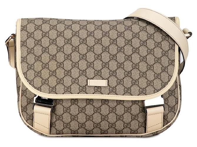 Gucci GG Supreme Messenger Bag Canvas Crossbody Bag 201732 em bom estado Lona  ref.1382198