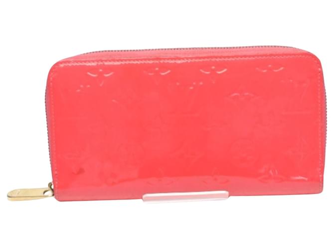 Louis Vuitton Zippy Wallet Cuir vernis Rose  ref.1382221