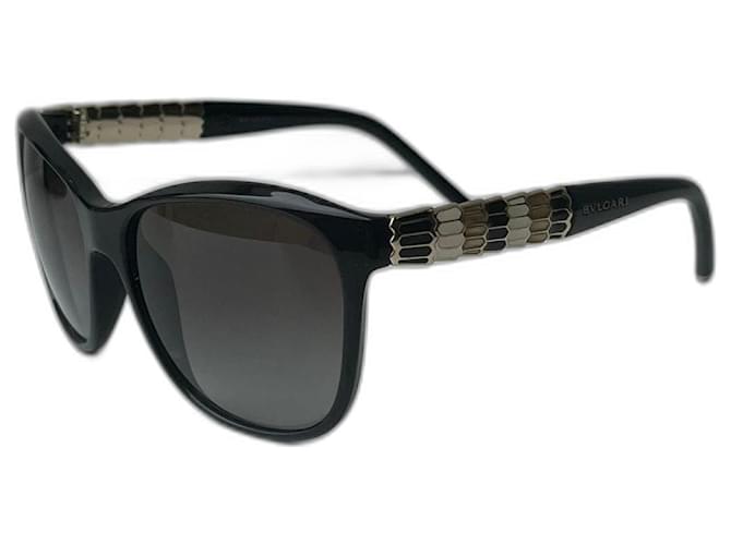 Bulgari Bvlgari sunglasses Black Plastic  ref.1382228