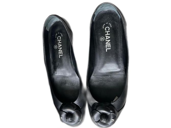 Cambon Chanel Ballettschuhe Schwarz