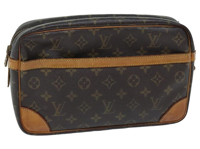 LOUIS VUITTON Monogramm Compiegne 28 Clutch M51845 LV Auth am6092
