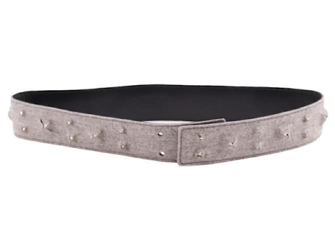 Saint Laurent Leather belt Grey  ref.1382410