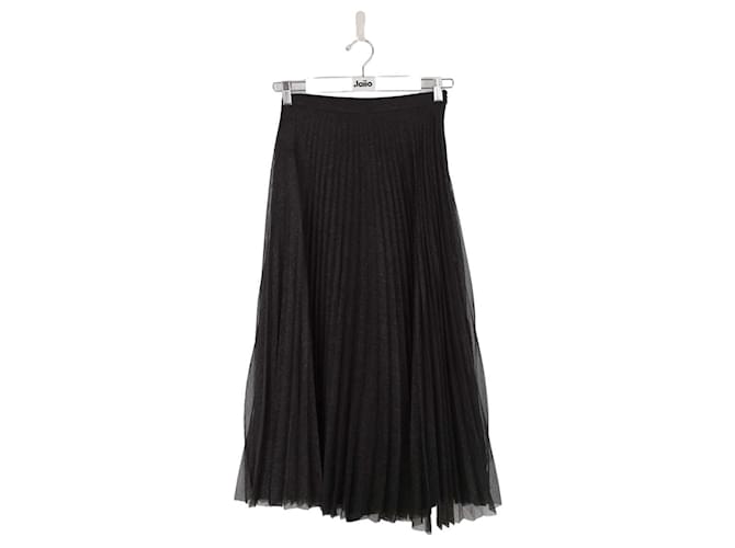 Anine Bing Black skirt Polyester  ref.1382421