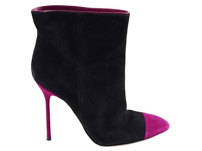 Sergio Rossi Botas de gamuza Negro  ref.1382422