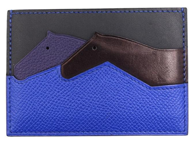 Hermès Blue Leather  ref.1382438