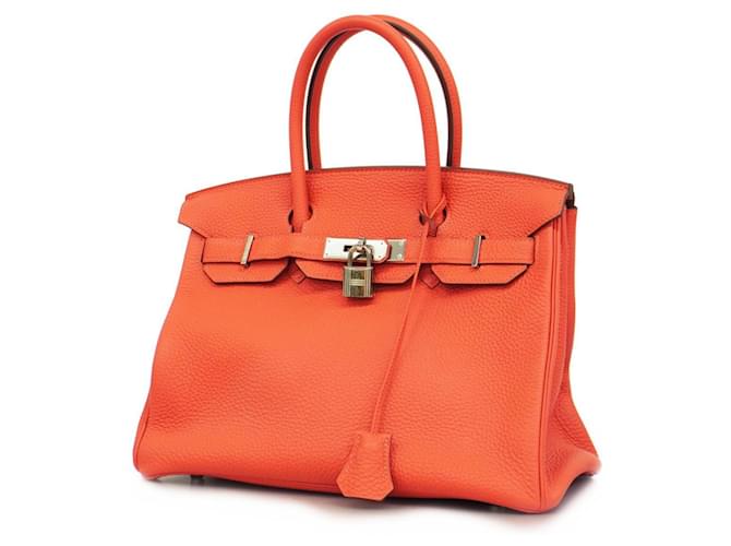 Hermès Birkin 30 Orange Leather  ref.1382462