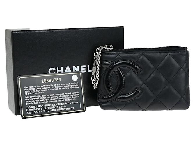 Classique CC de Chanel Cuir Noir  ref.1382466