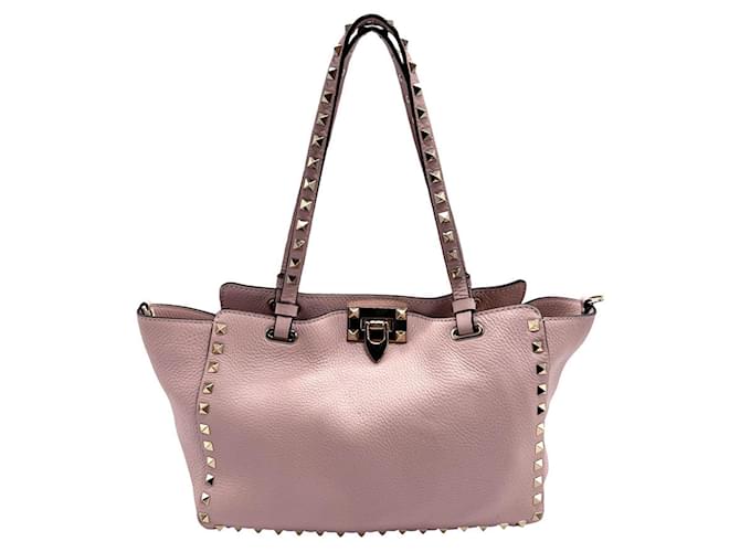 Valentino Garavani Rockstud Pink Leder  ref.1382600