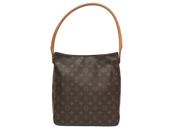 Louis Vuitton Looping GM Brown Cloth  ref.1382627
