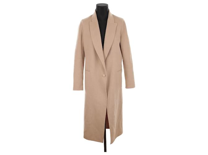 Sandro Wool coat Beige  ref.1382651