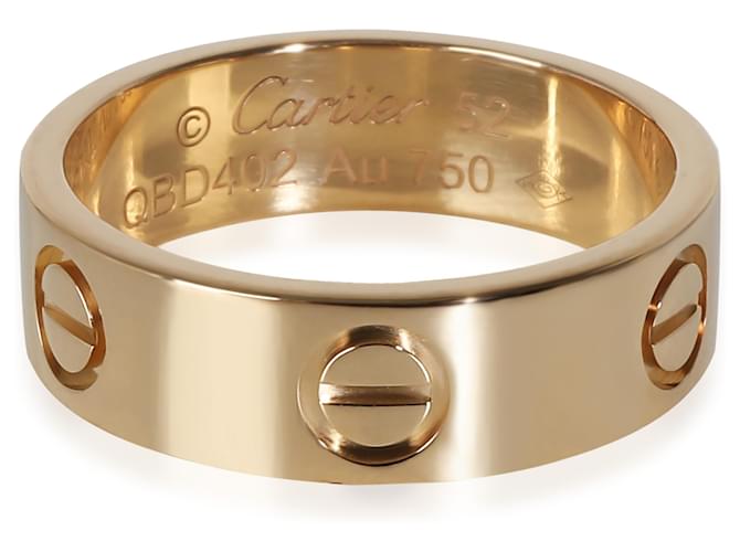 Cartier Love Fashion Ring aus 18 Karat Gelbgold Gelbes Gold  ref.1382767