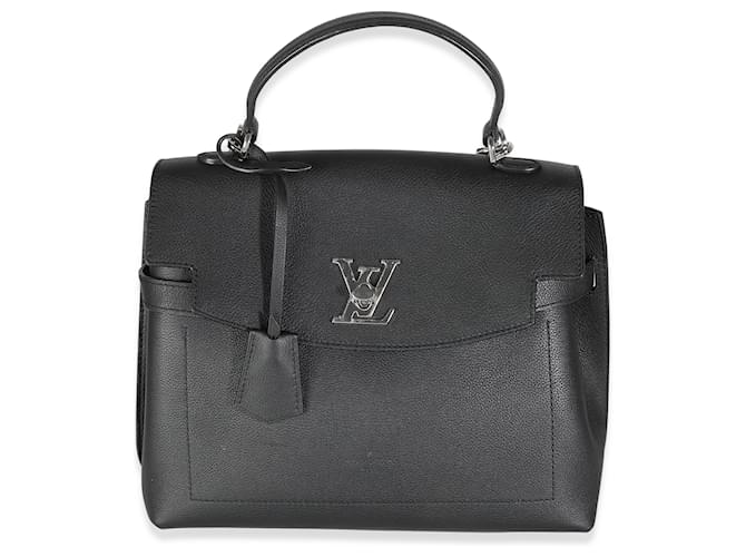 Louis Vuitton Couro de bezerro preto Lockme Ever MM  ref.1382796