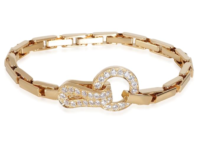 Bracelet Cartier Agrafe en or jaune 18 carats 1,13 CTW  ref.1382843