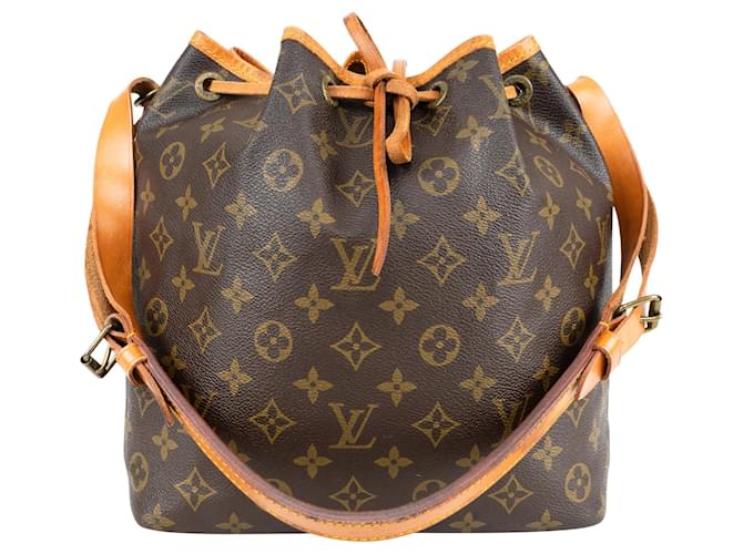 Monograma Louis Vuitton Sac Noe Petit Canvas Marrom Lona  ref.1382860