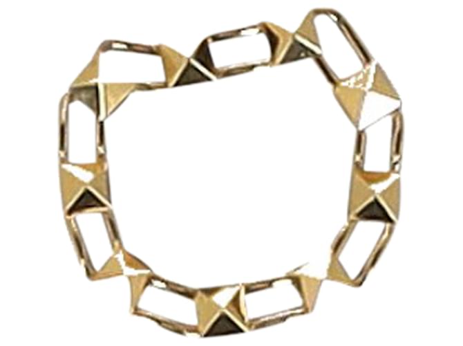 Valentino Garavani Valentino Rockstud Bracelet in Gold Metal Golden  ref.1382887