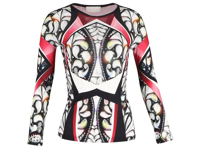 Top a maniche lunghe stampato Peter Pilotto in viscosa multicolor Multicolore