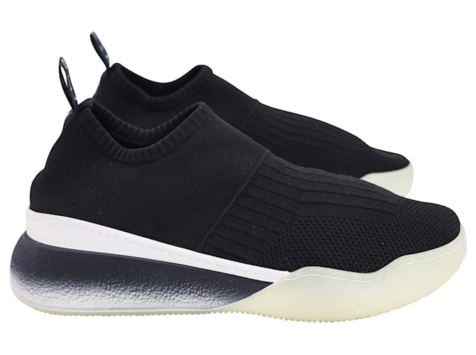 Stella Mc Cartney Stella McCartney Loop Sneakers aus schwarzer Synthetik Synthetisch  ref.1382981