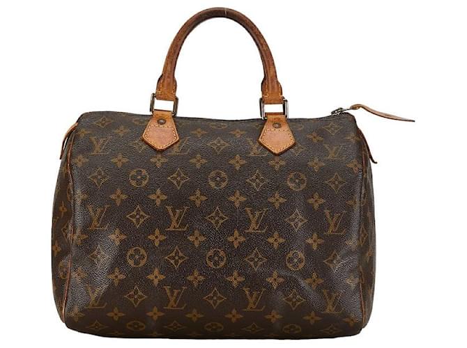 Louis Vuitton Speedy 30 Canvas Handbag M41526 in Fair condition Cloth  ref.1383036