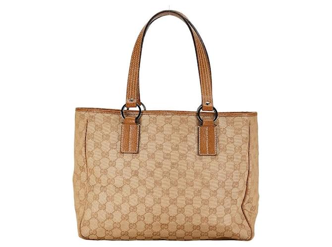 Gucci GG Canvas Tote Bag Canvas Tote Bag 113017 in gutem Zustand Leinwand  ref.1383050