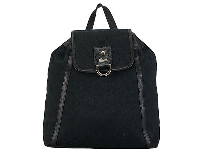 Sac à dos en toile avec cordon de serrage Gucci GG Sac à dos en toile 141642.0 en bon état  ref.1383054