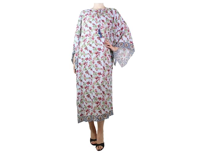 Etro Blue berry printed midi kaftan dress - size One Size Viscose  ref.1383056