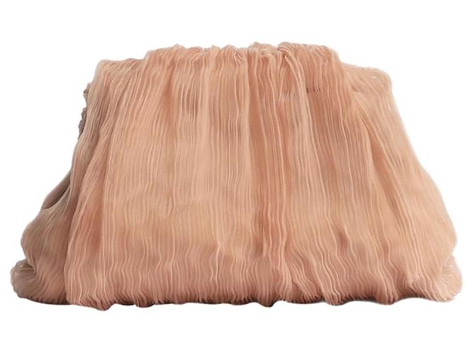 Loeffler Randall Neutral Bailey pleated clutch bag  ref.1383057