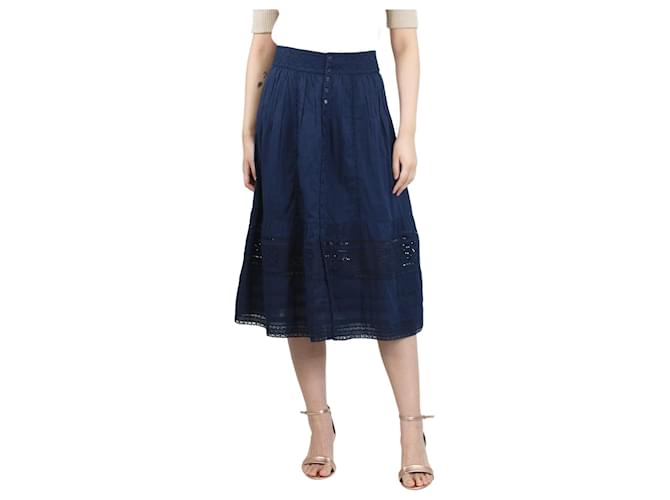 Navy cotton skirt uk best sale