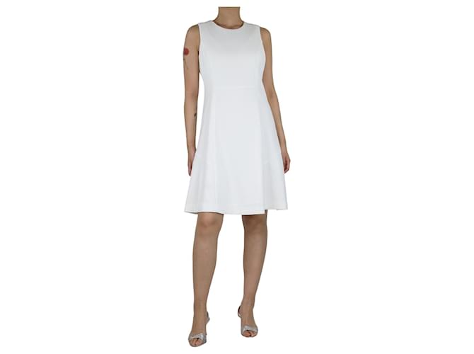 Tommy Hilfiger Robe midi blanche sans manches - taille UK 14 Polyester  ref.1383094