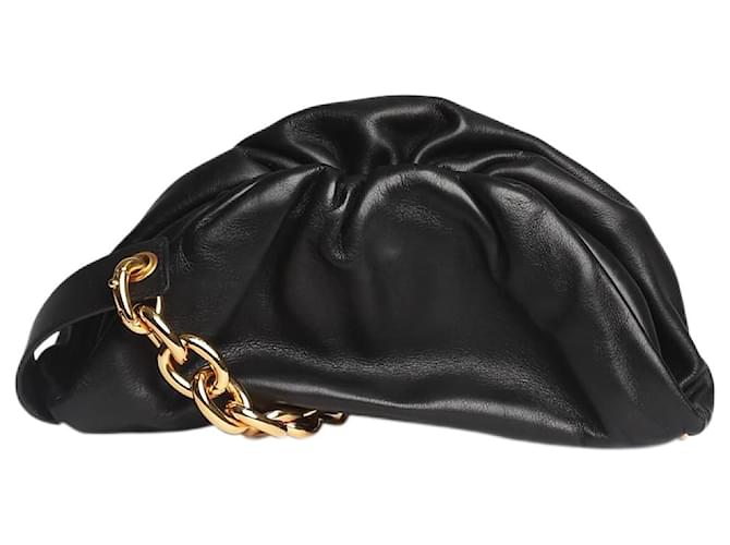 Bottega Veneta Black Pouch Chain bag Leather  ref.1383105