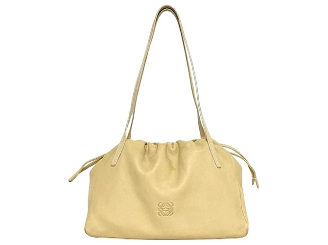 Loewe Anagram Beige Pelle  ref.1383121