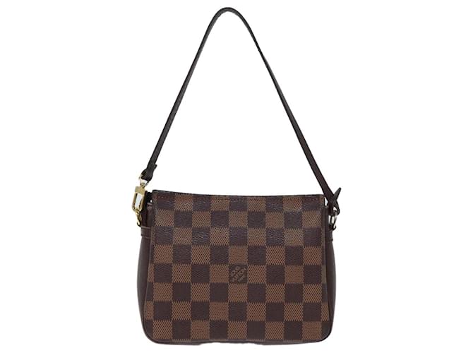 Pochette Trousse Louis Vuitton Marrone Tela  ref.1383143