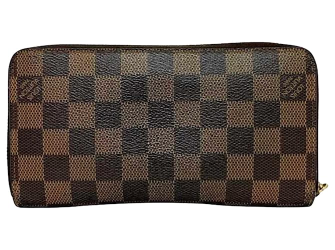 Louis Vuitton Portefeuille zippy Brown Cloth  ref.1383183