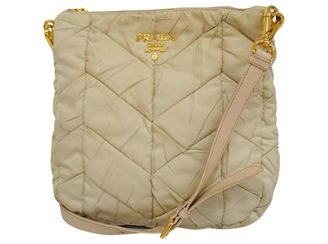 Prada Tessuto Beige Sintético  ref.1383194