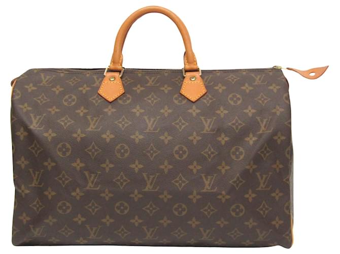 Louis Vuitton Speedy 40 Braun Leinwand  ref.1383201