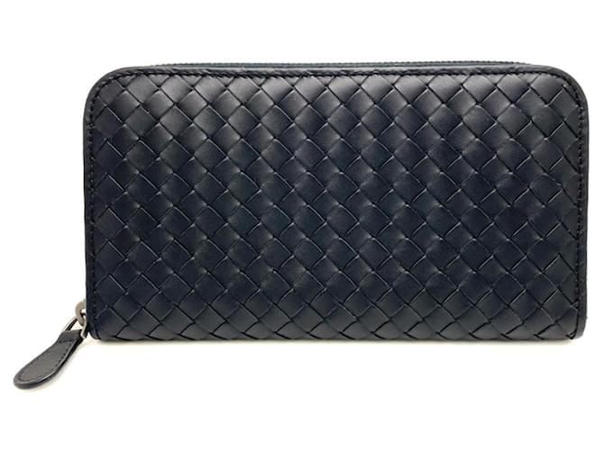 Bottega Veneta Intrecciato Schwarz Leder  ref.1383223