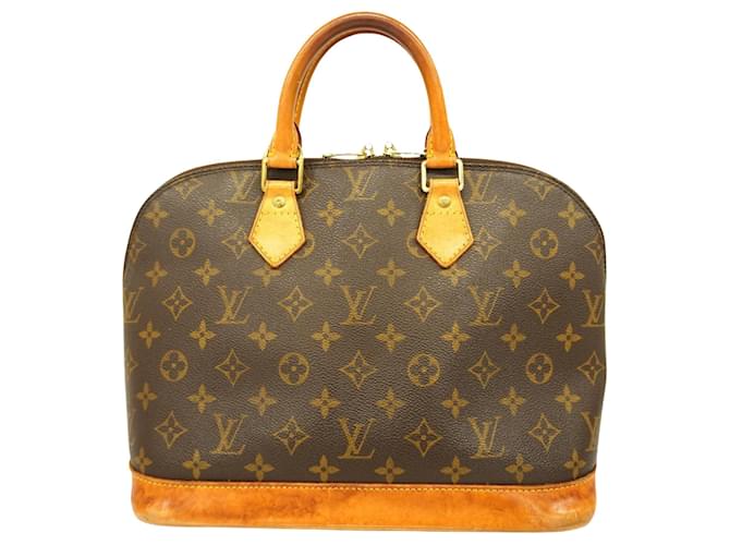 Louis Vuitton Alma Brown Cloth  ref.1383254