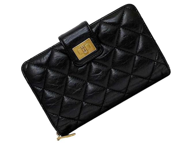 Timeless Chanel Canale 2,55 Nero Pelle  ref.1383267