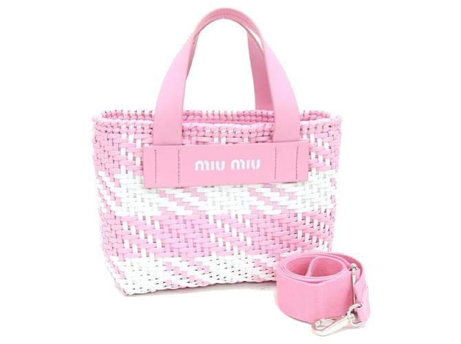 Miu Miu Intreccio Pink Leder  ref.1383299